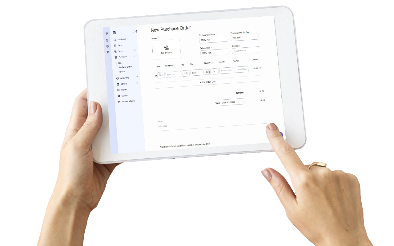 Purchase Order Management Interface