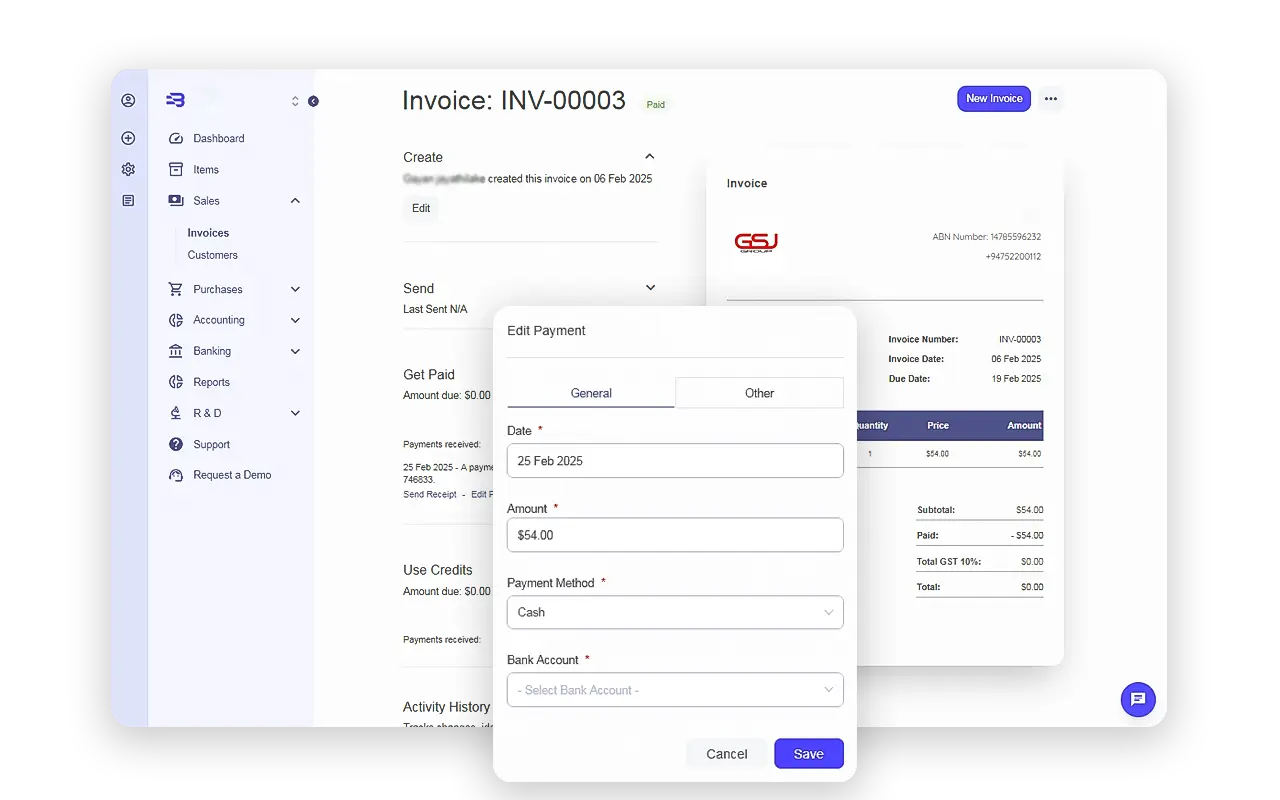 Receive and Manage Payments