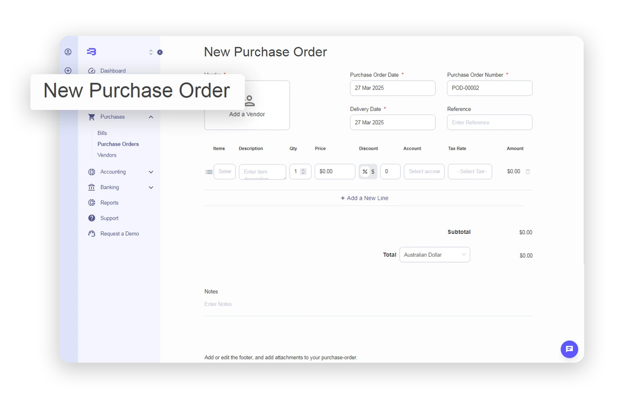 Purchase Order Document Example
