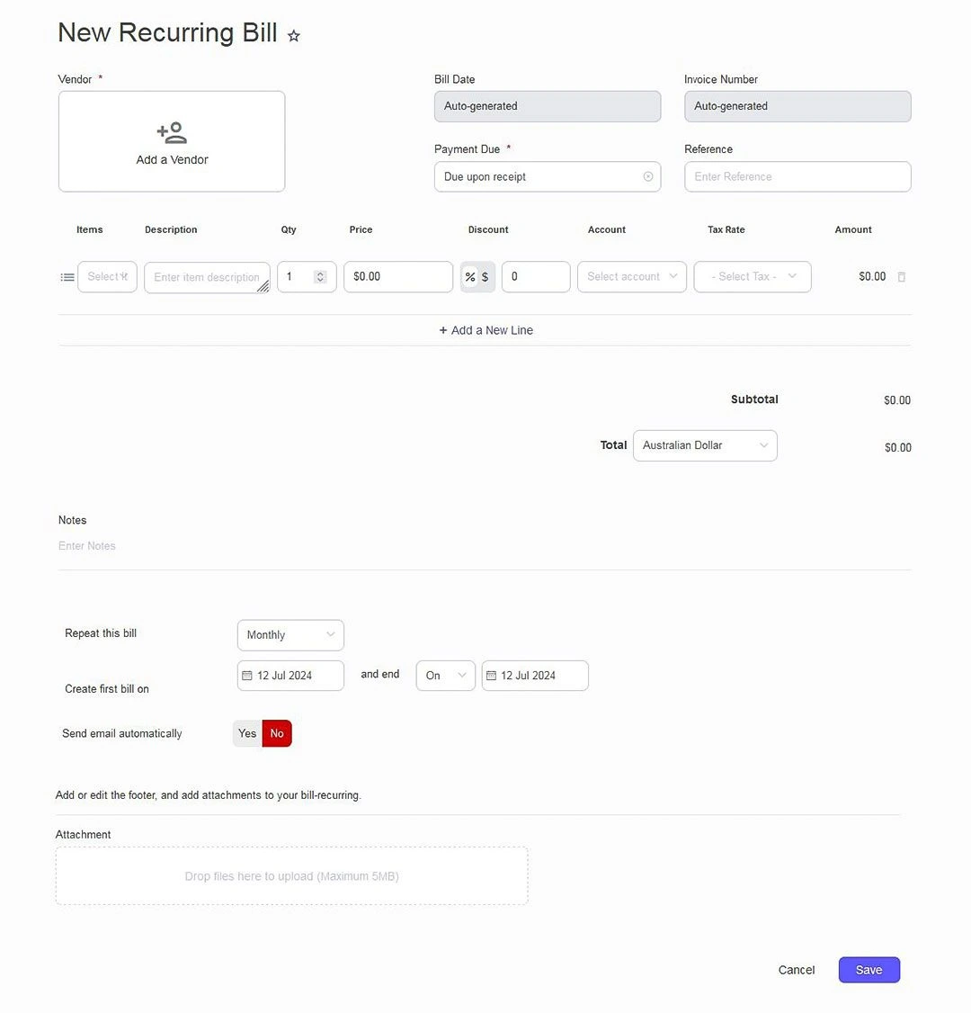 Balnzed signup preview