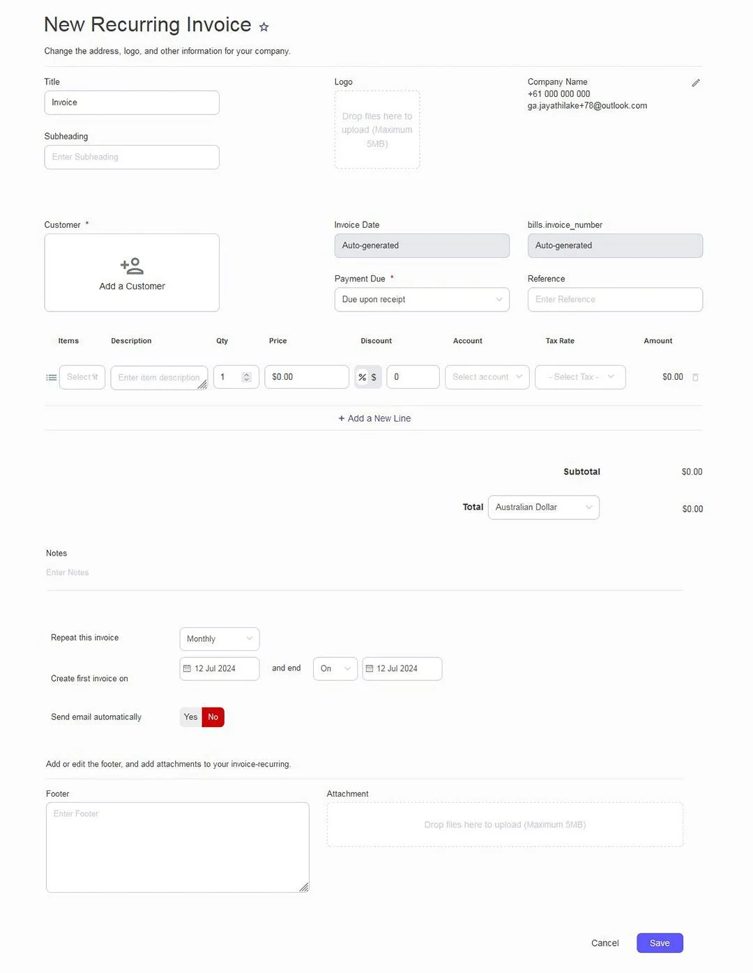 Balnzed signup preview