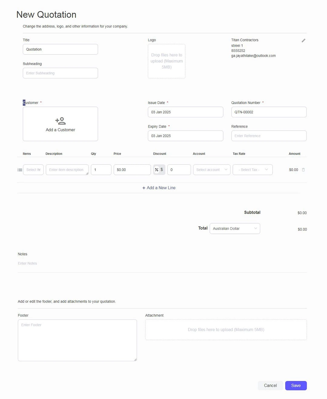 Balnzed signup preview