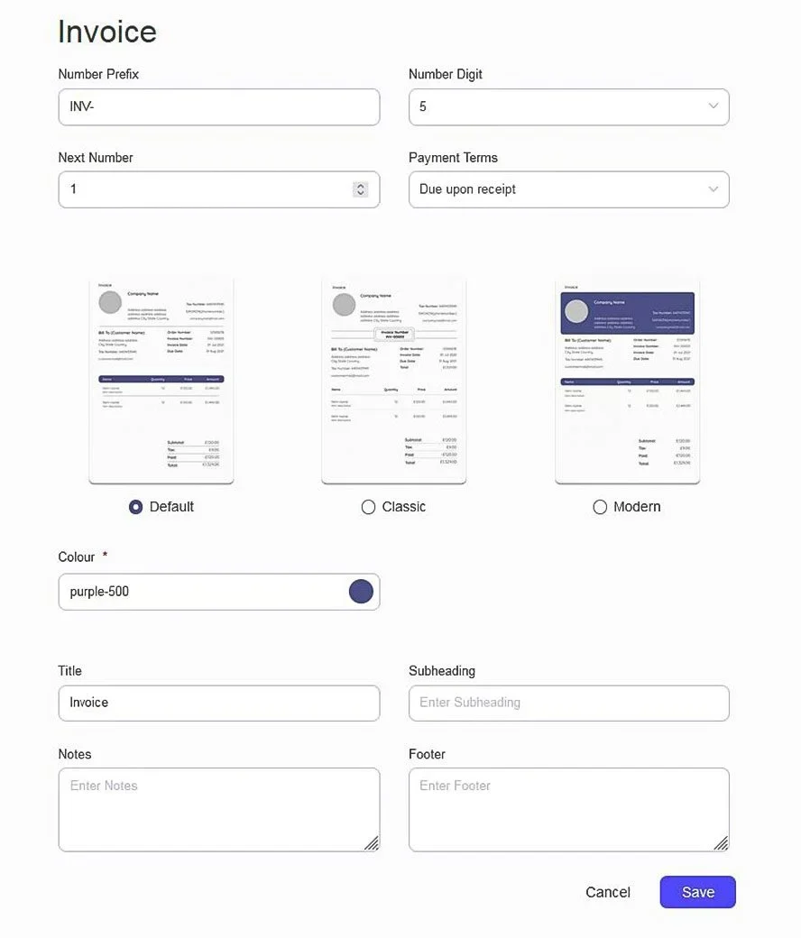 Setting-Invoice balnzed-setting-invoice